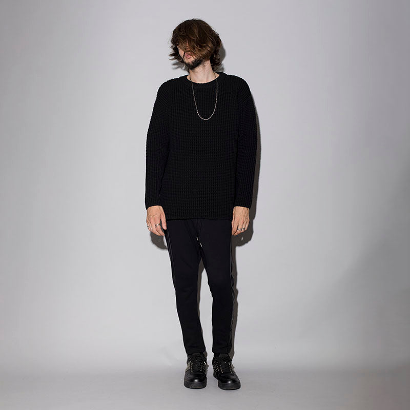 ワッフルBIGプルオーバーニット