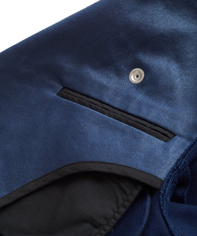Coated stretch 2-way riders jacket