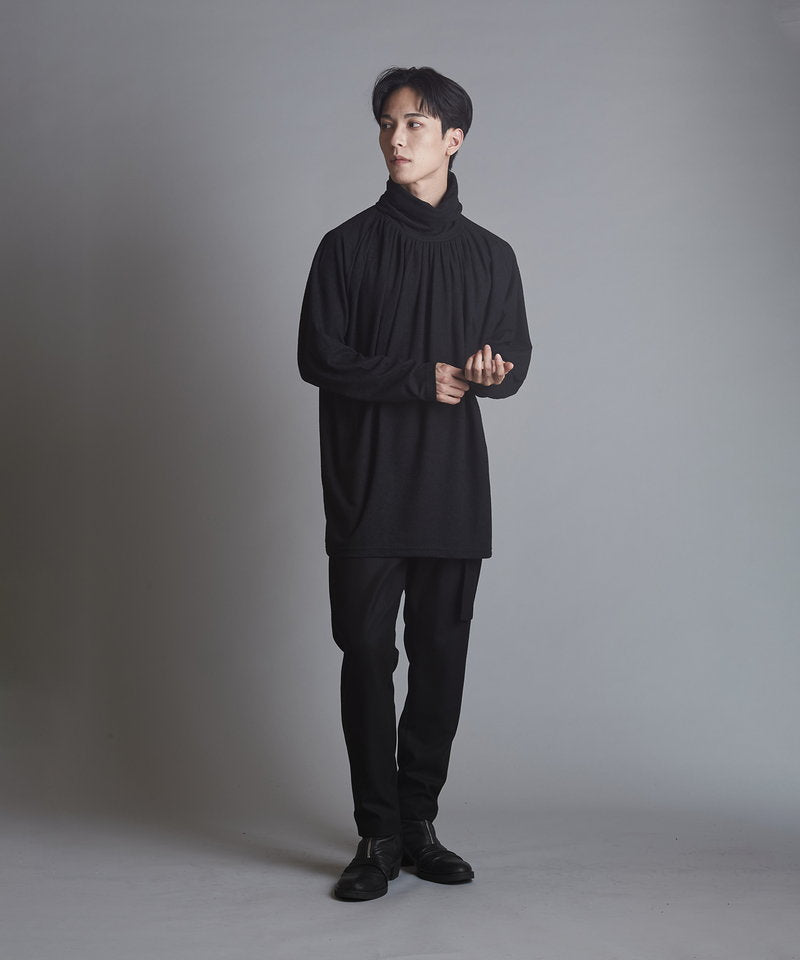 ランダムテレコタートルネックロンT