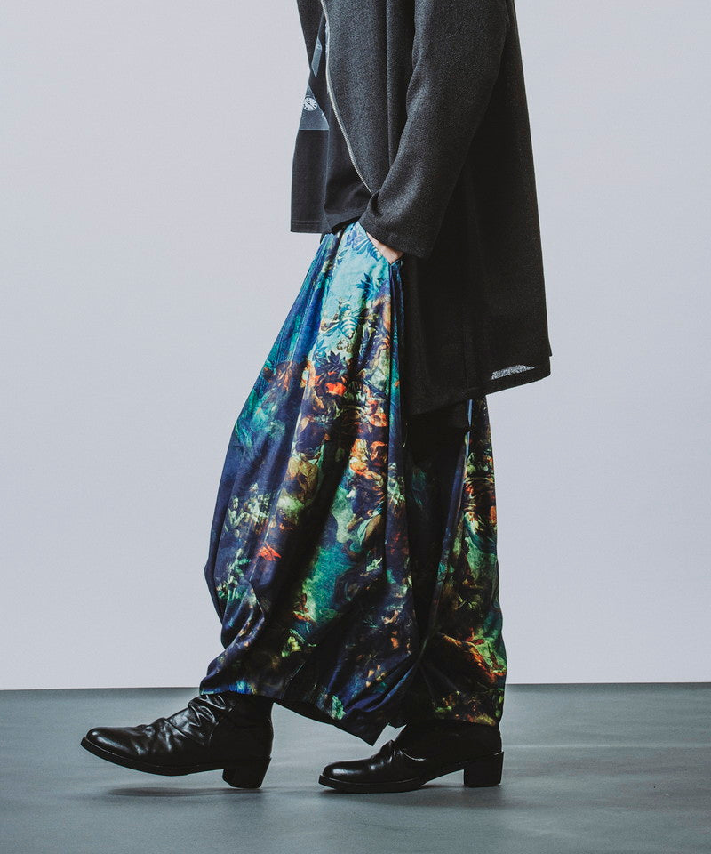 Squid Gathered Baggy Trousers