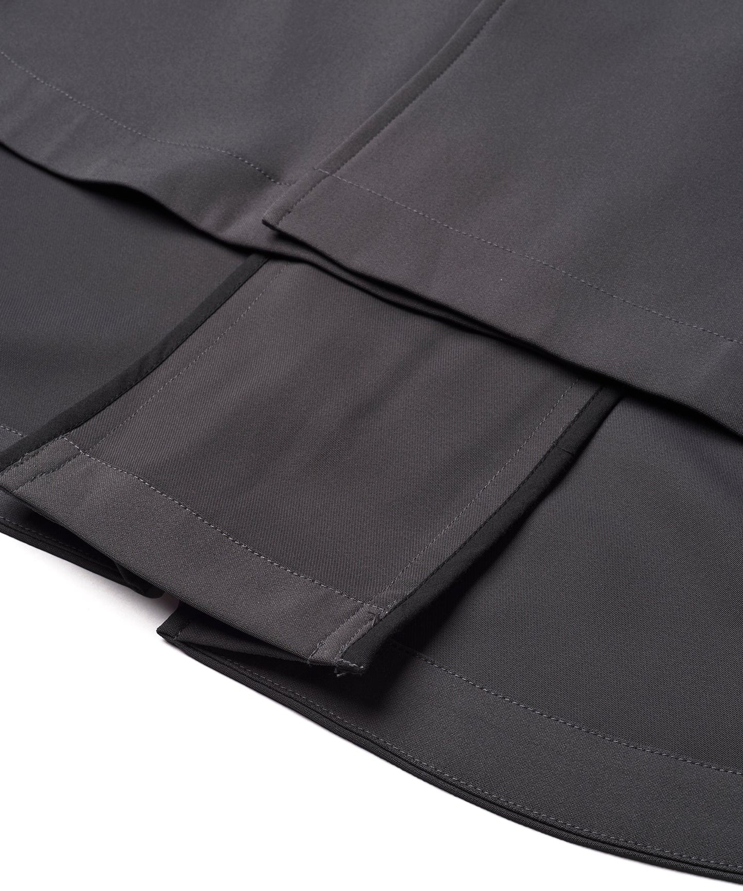 バックタックダブルブレストポンチョ