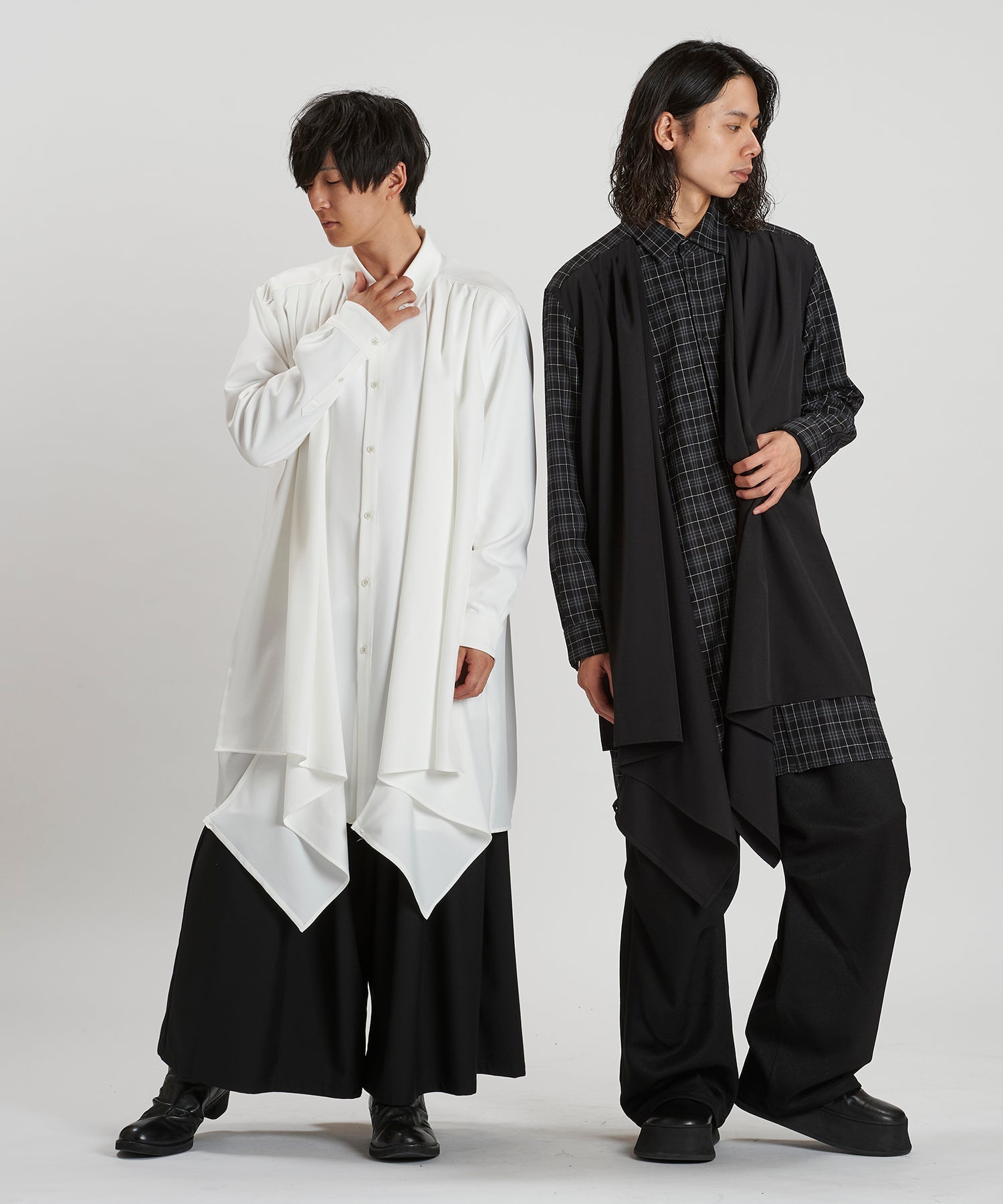WHITE Model:H169cm / CHECK Model:H180cm
