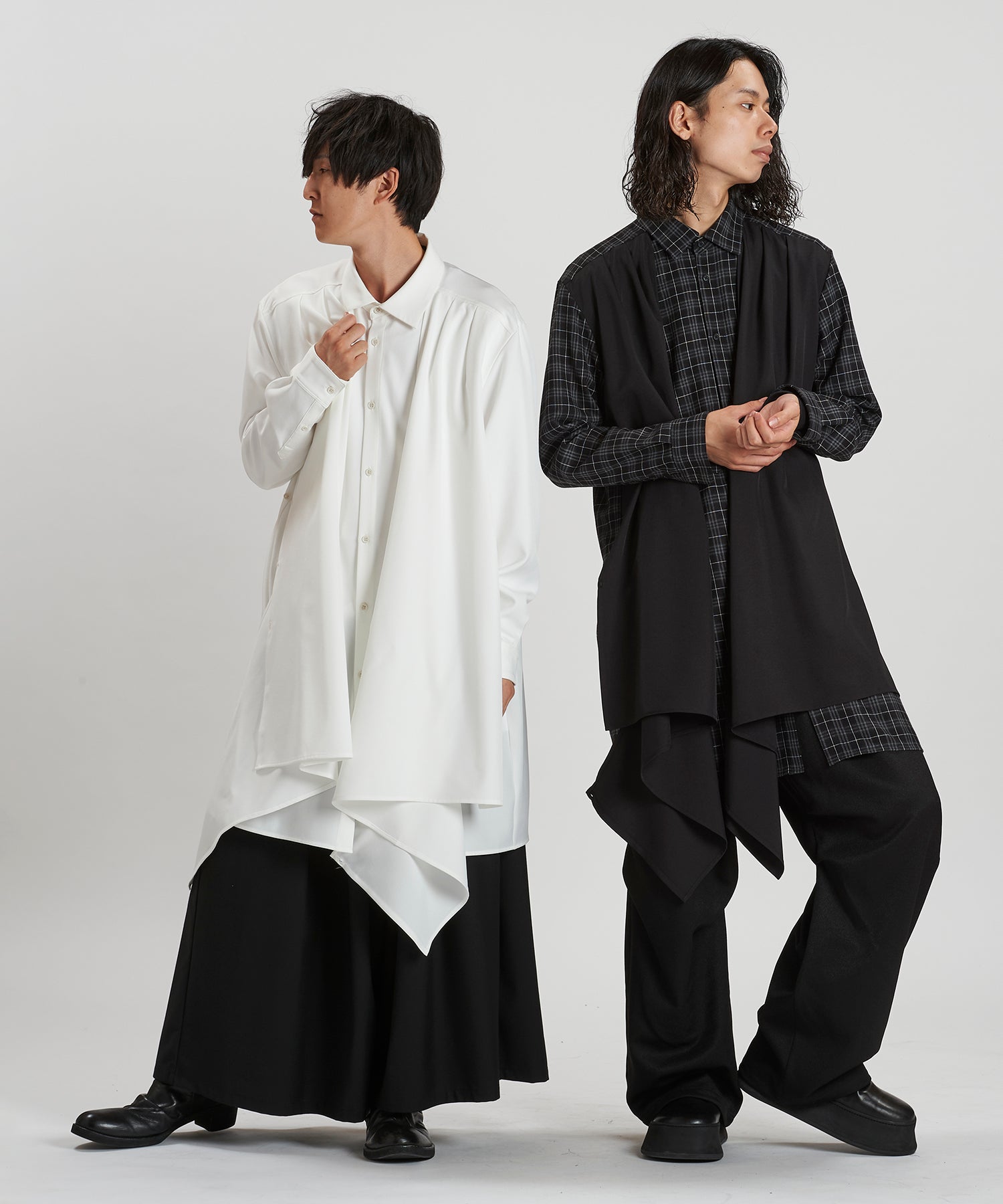WHITE Model:H169cm / CHECK Model:H180cm