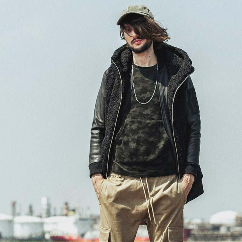 カモフラベロアジャージーC/N-PO