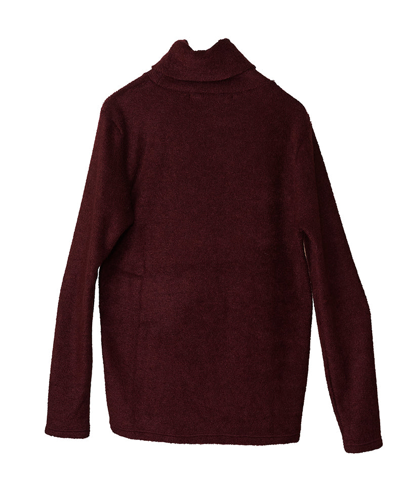 Vicure Lamb Pile Turtleneck Pullover