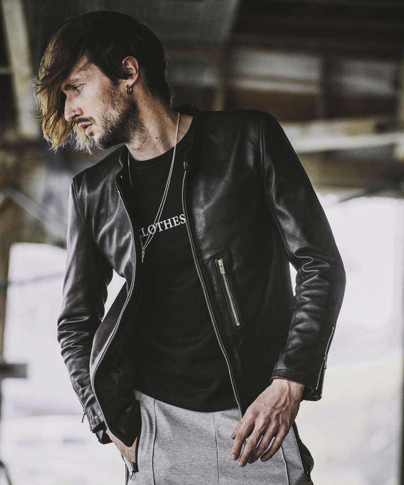 シープレザーシングルライダースJKT