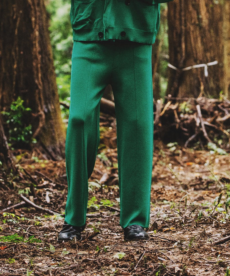 Cool touch knit baggy trousers