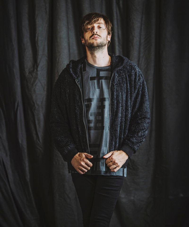 Faux fur stretch zip parka