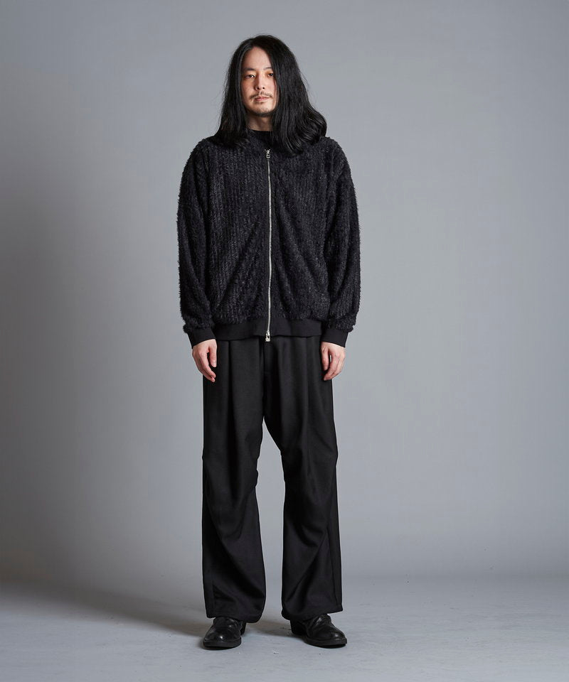 Faux fur stretch zip parka
