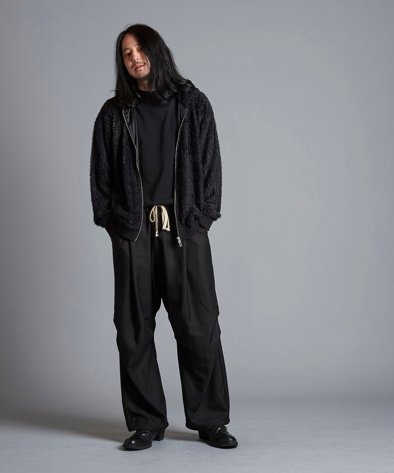 Faux fur stretch zip parka