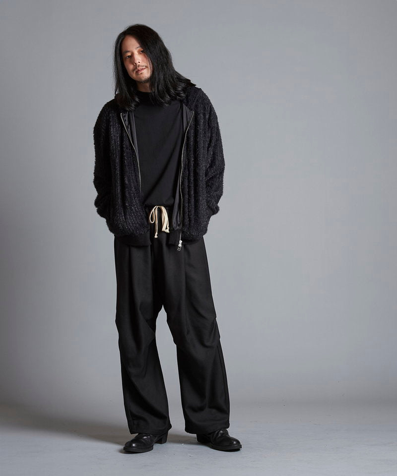 Faux fur stretch zip parka