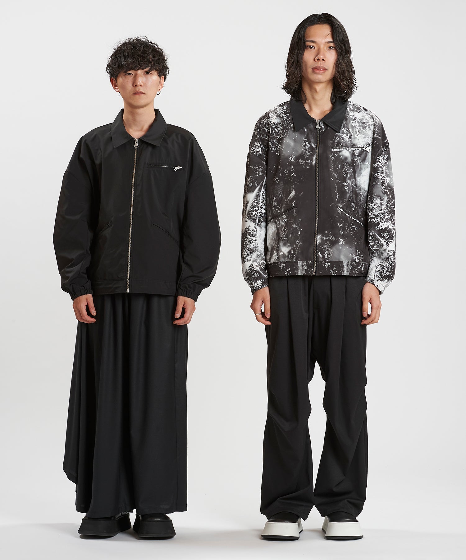 BLACK Model:H169cm / PATTERN1 Model:H180cm