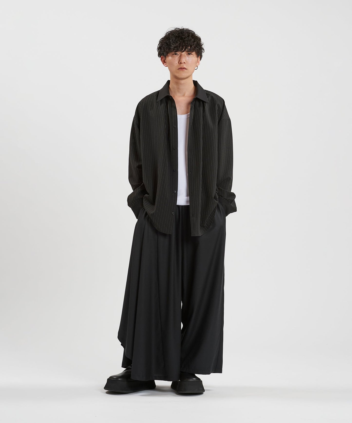 ストライプ Model:H169cm