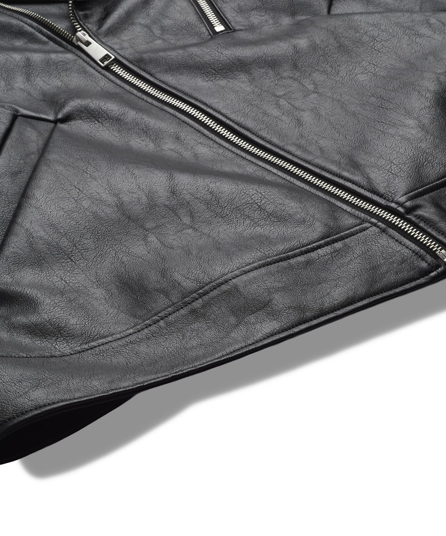 シンセティックレザーBIGライダースJKT