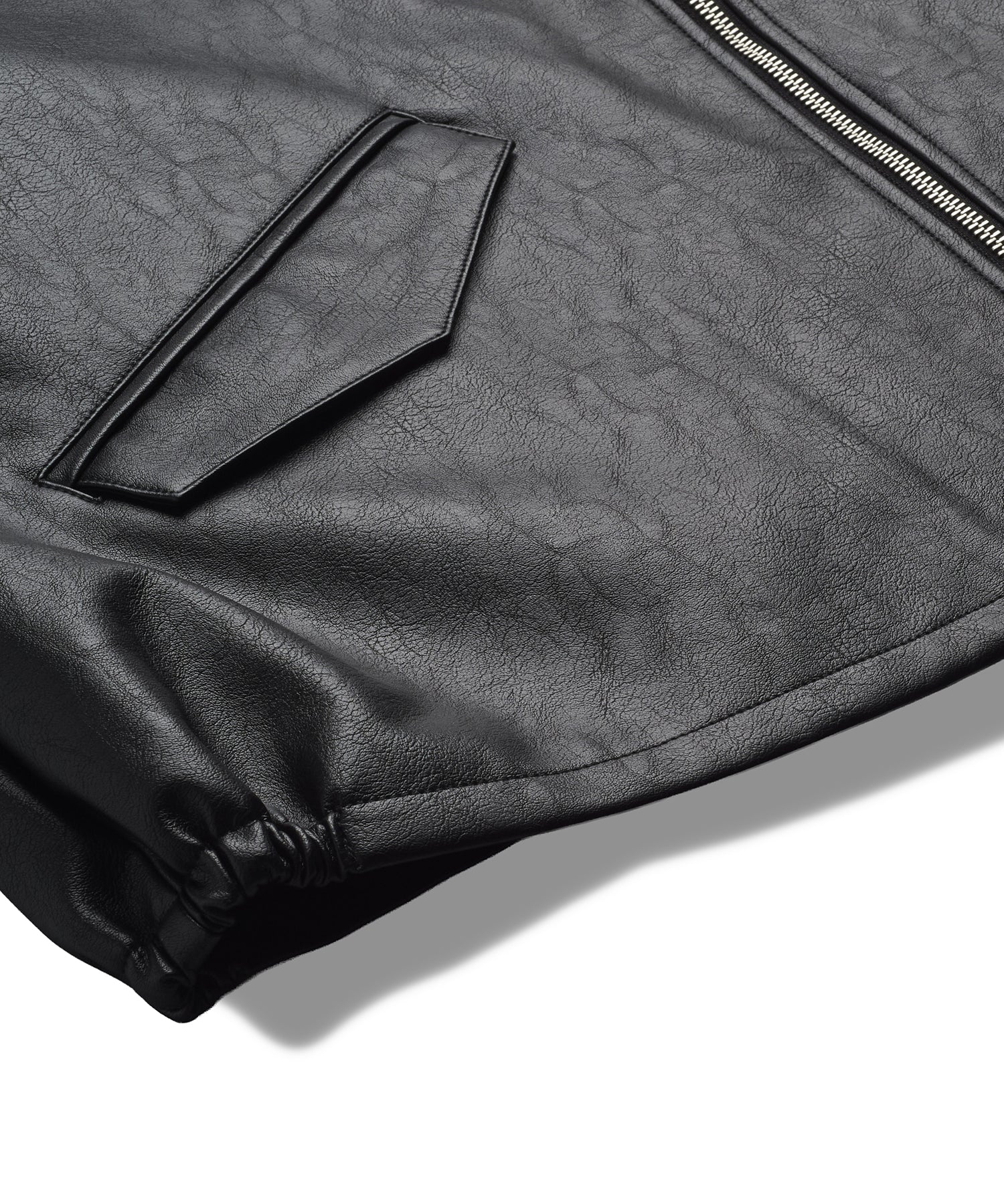 シンセティックレザーZIP BIG-BLZ