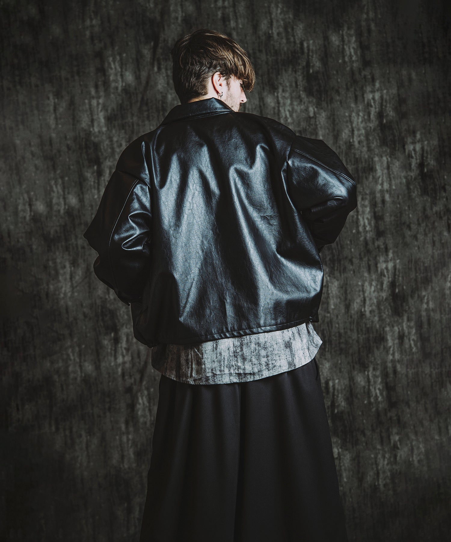 シンセティックレザーZIP BIG-BLZ