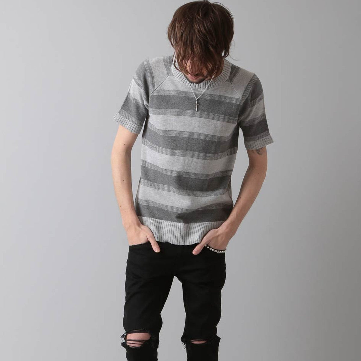 ＣニットボーダーＣ／Ｎプルオーバー