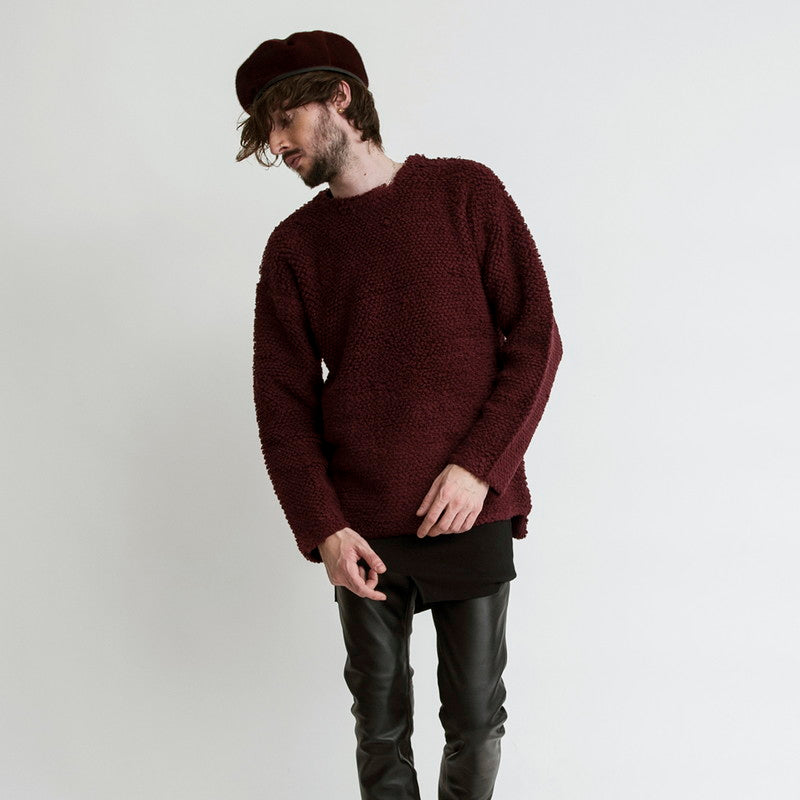 AWニットループC/Nプルオーバー