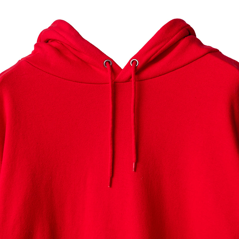 クラックメタリックプリントプルオーバーパーカ