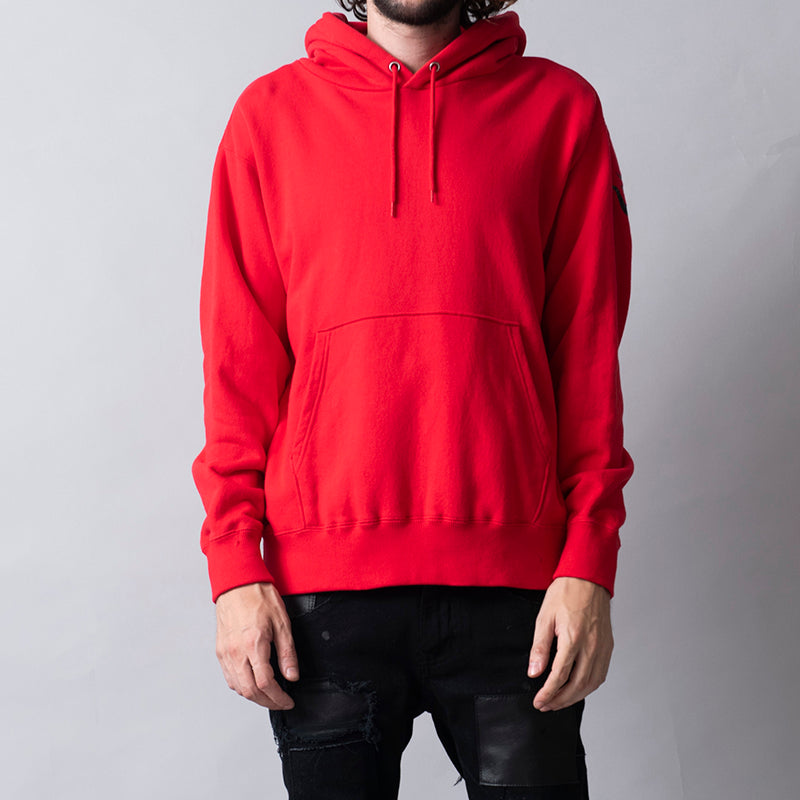 クラックメタリックプリントプルオーバーパーカ