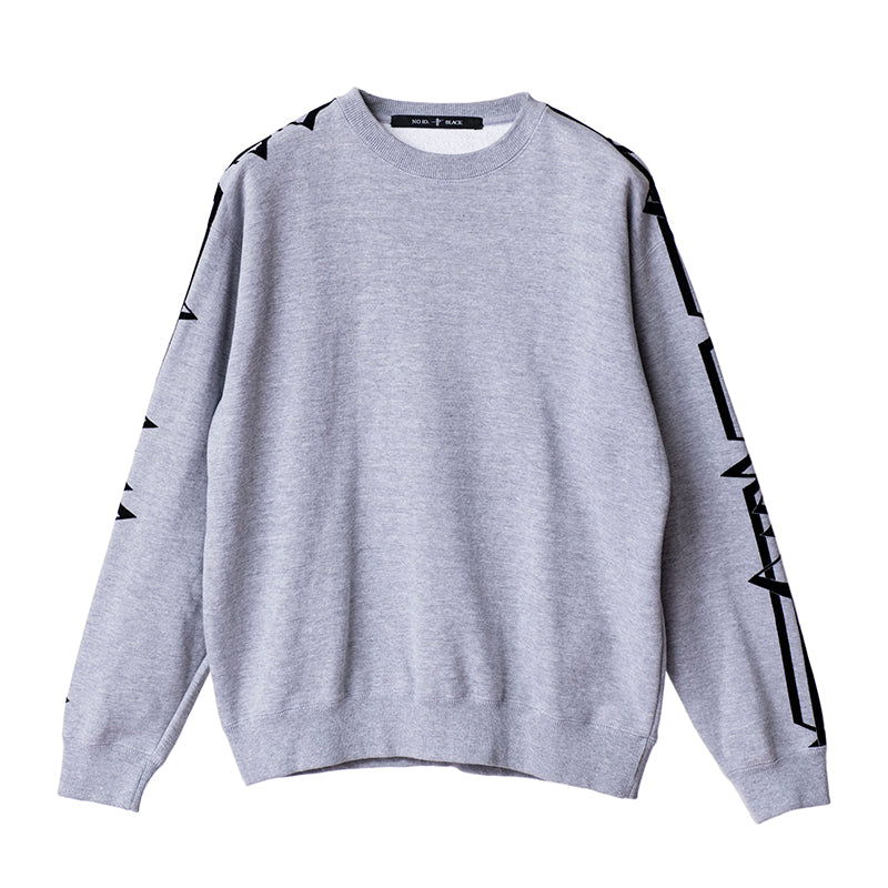 裏毛サンダーラインプリントC/Nプルオーバー