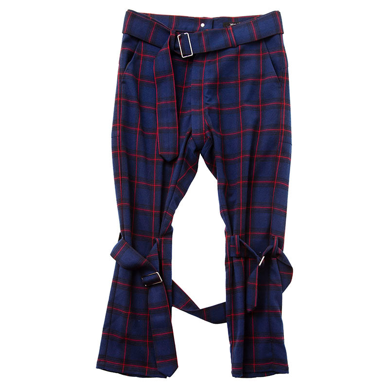 Ombre Check Bondage Separate Trousers