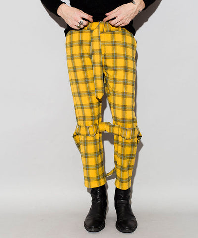 Ombre Check Bondage Separate Trousers