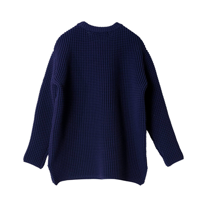 ワッフルBIGプルオーバーニット