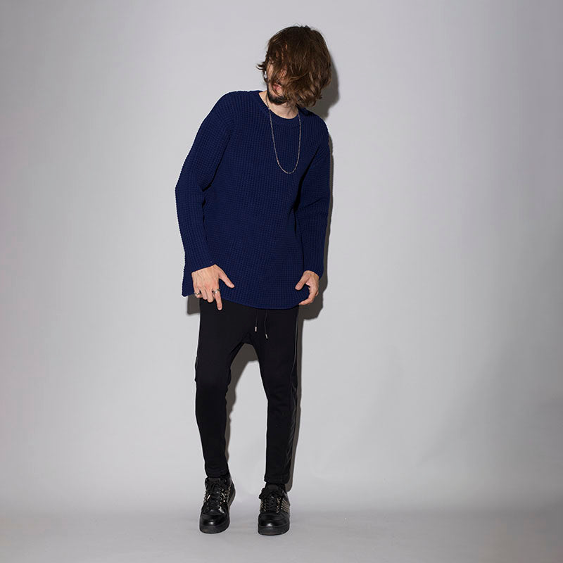 ワッフルBIGプルオーバーニット