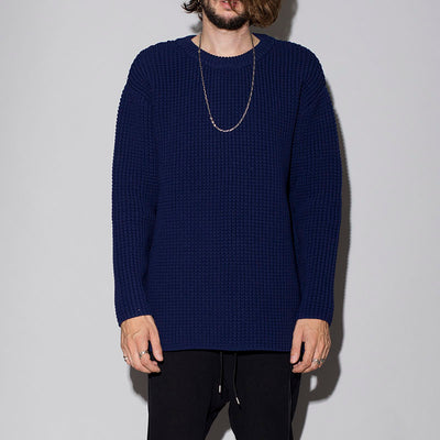 ワッフルBIGプルオーバーニット