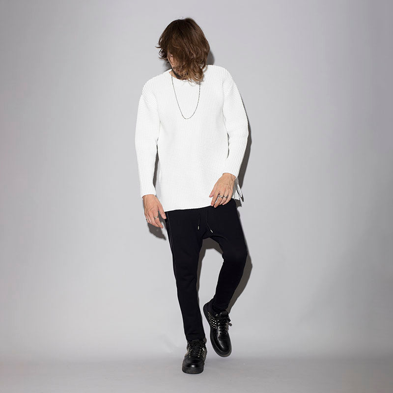 ワッフルBIGプルオーバーニット