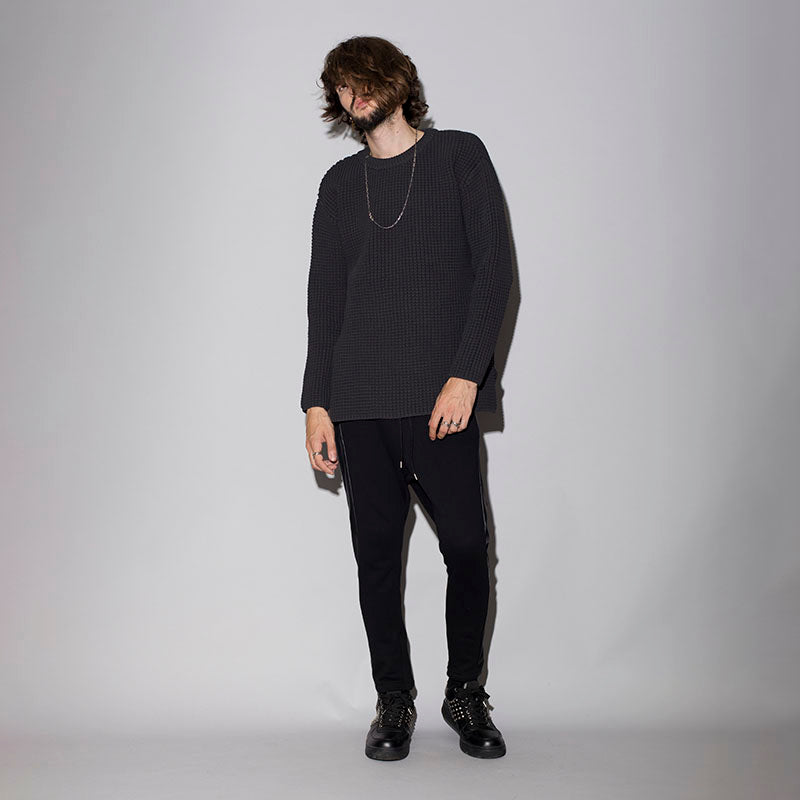 ワッフルBIGプルオーバーニット