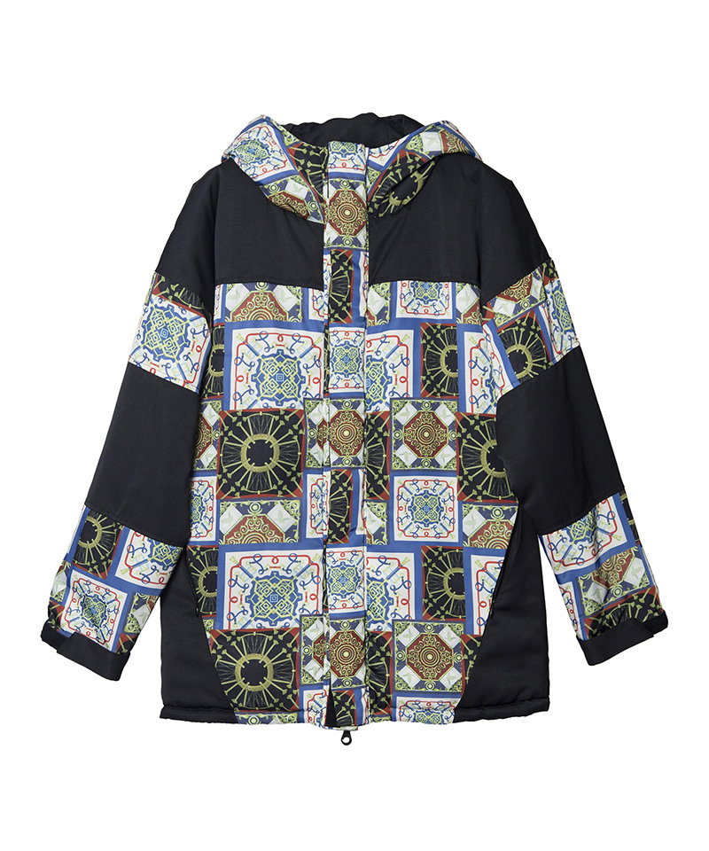 総柄切替中綿フーデッドBLZ