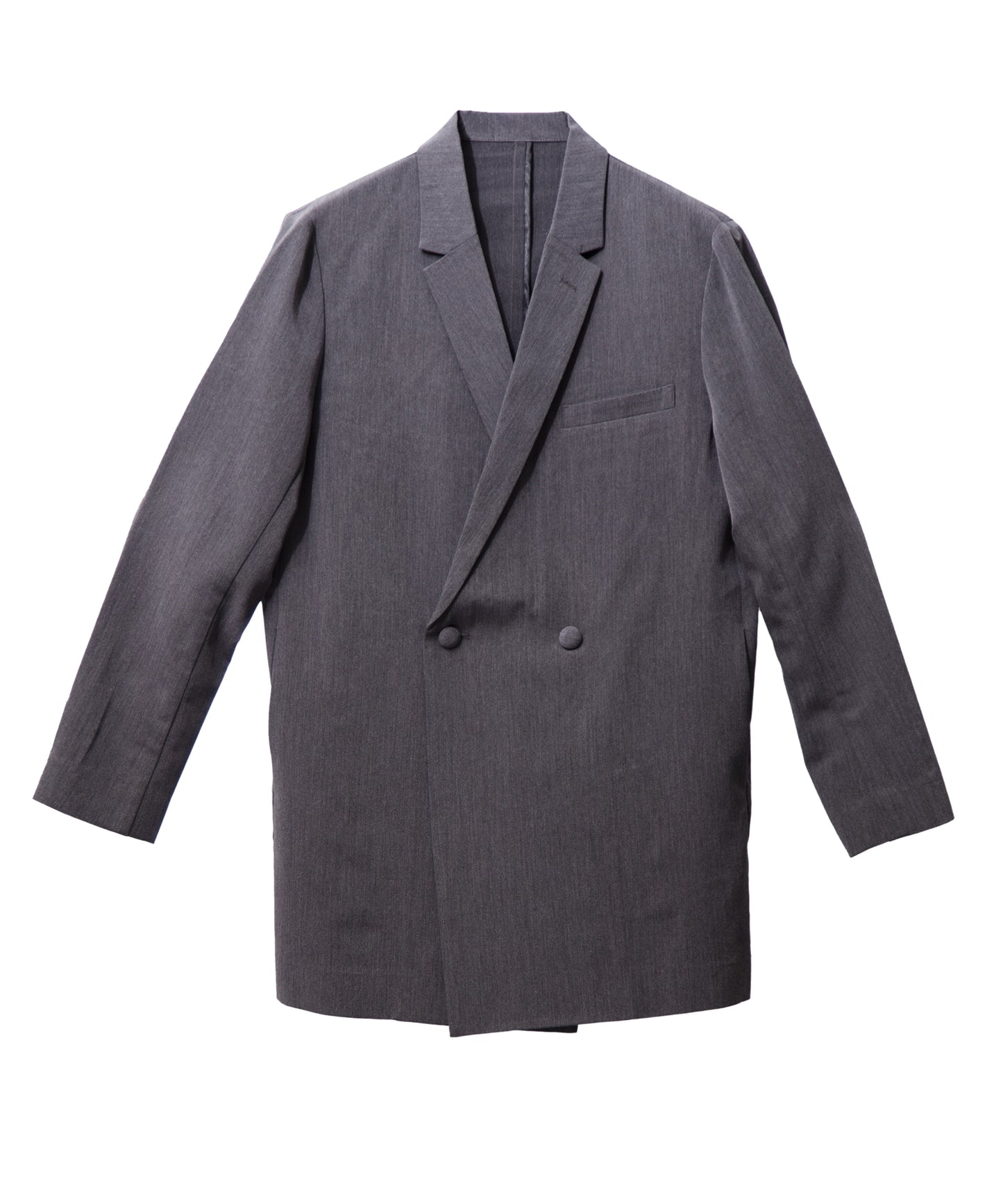 Double-breasted notch lapel half jacket