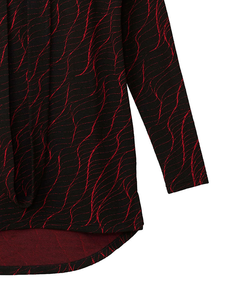 スヌード付ヘムラウンドロンT