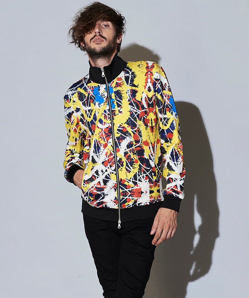 アブストラクトペイントプリントBLZ