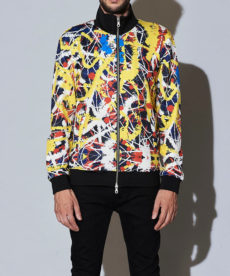 アブストラクトペイントプリントBLZ