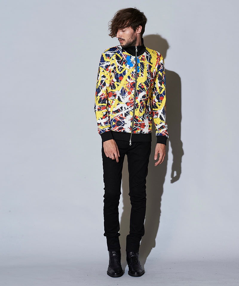 アブストラクトペイントプリントBLZ