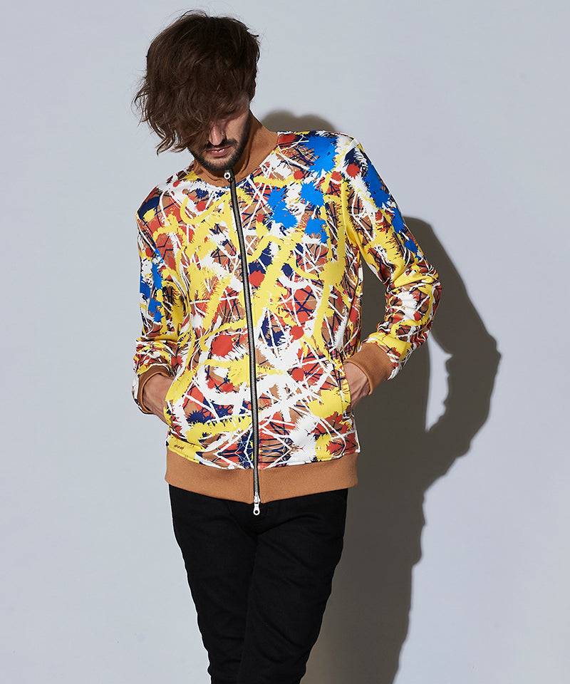 アブストラクトペイントプリントBLZ