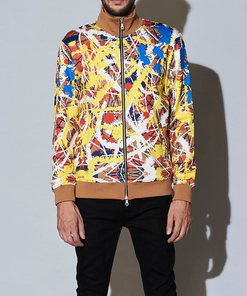 アブストラクトペイントプリントBLZ