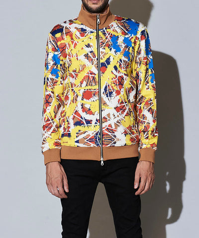 アブストラクトペイントプリントBLZ