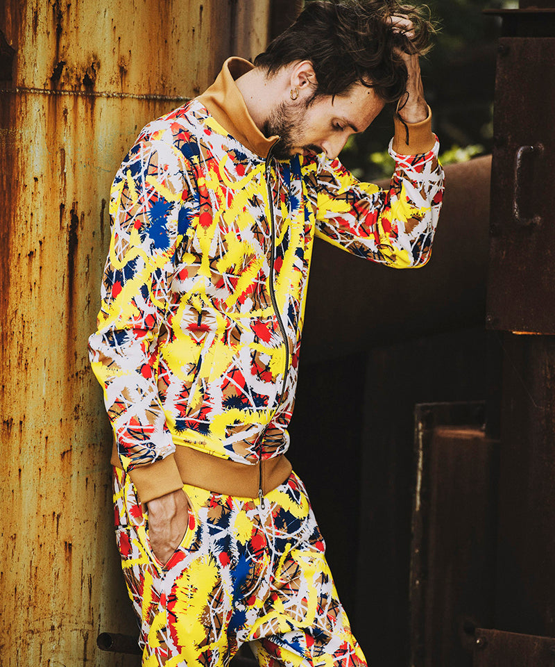 アブストラクトペイントプリントBLZ