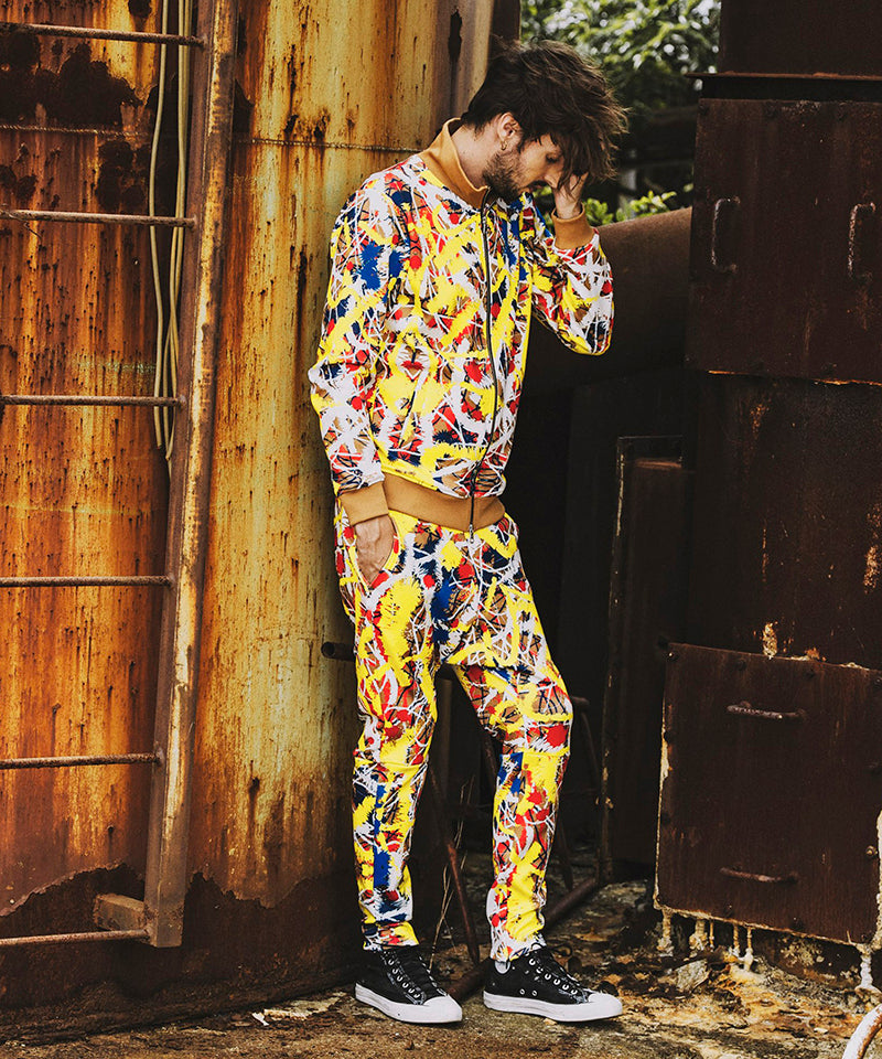 アブストラクトペイントプリントBLZ