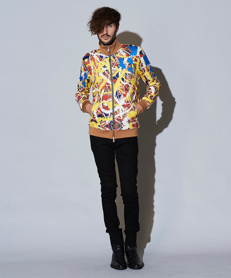 アブストラクトペイントプリントBLZ