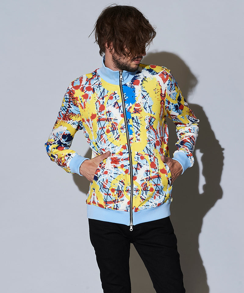 アブストラクトペイントプリントBLZ