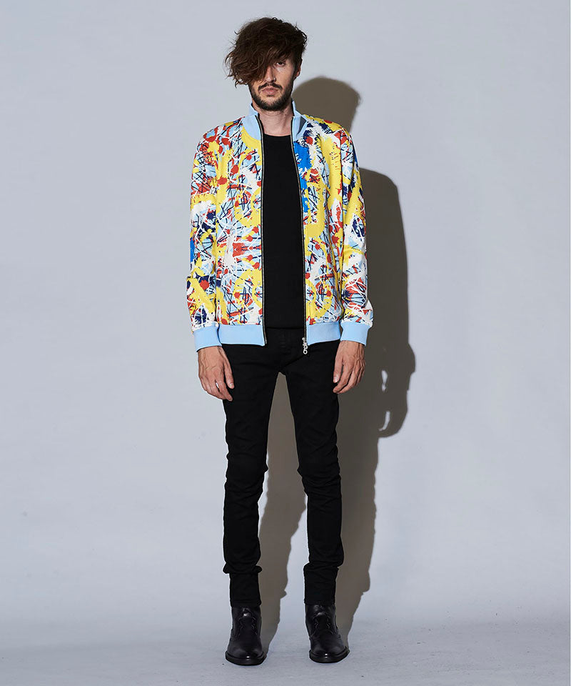 アブストラクトペイントプリントBLZ