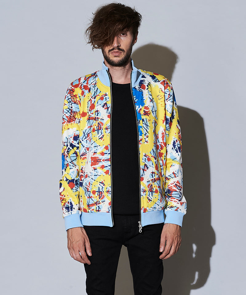 アブストラクトペイントプリントBLZ