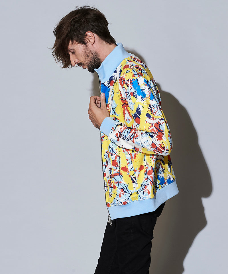 アブストラクトペイントプリントBLZ