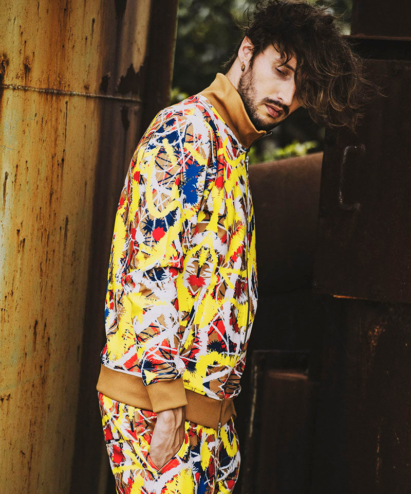 アブストラクトペイントプリントBLZ