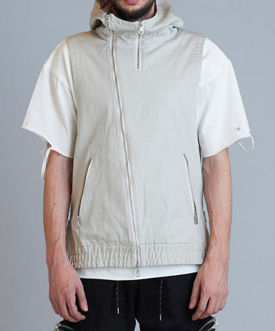 ノースリーブフーデッドBLZ